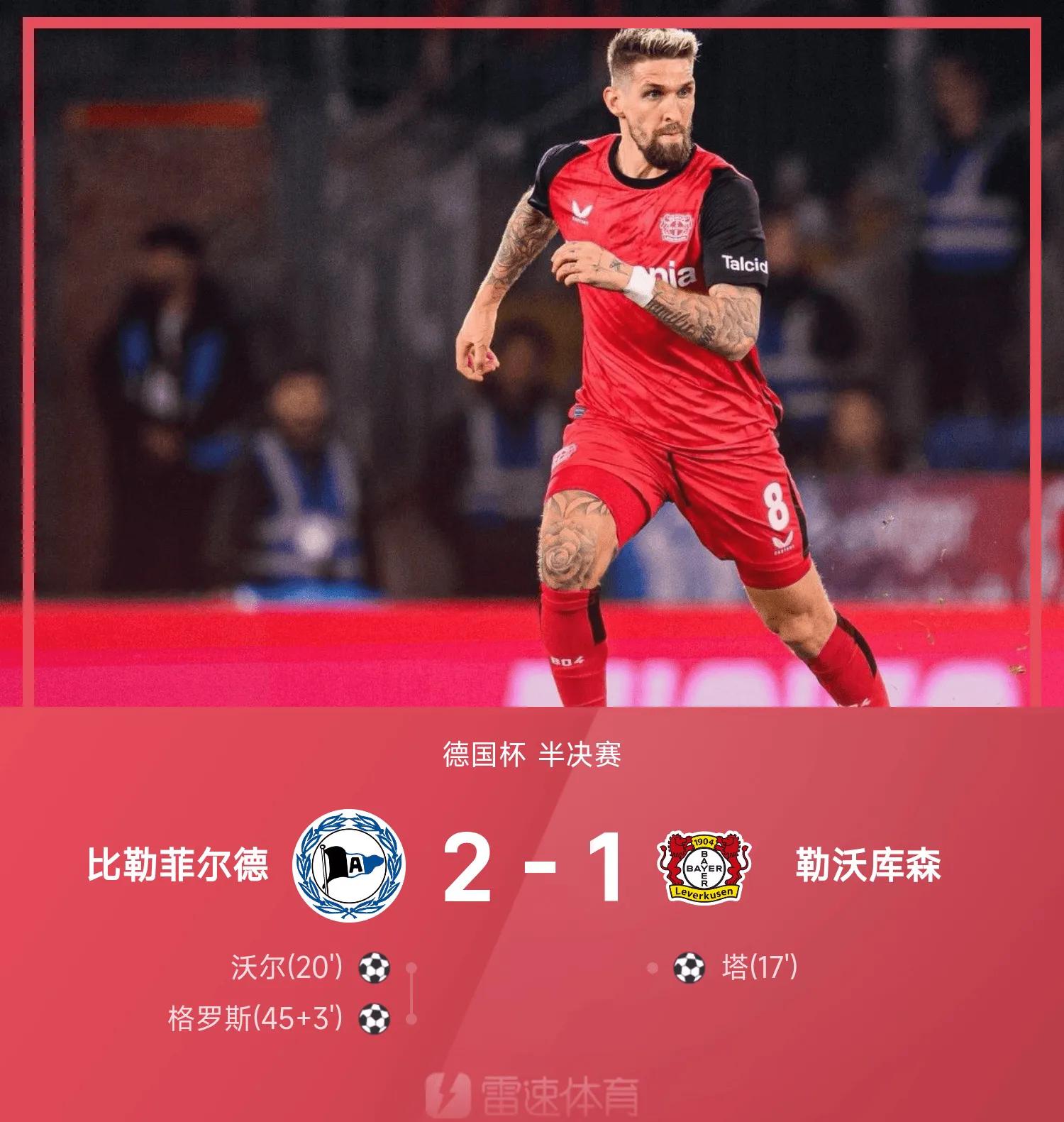 包含勒沃库森险胜波兰，德利赫特爆发神勇的词条